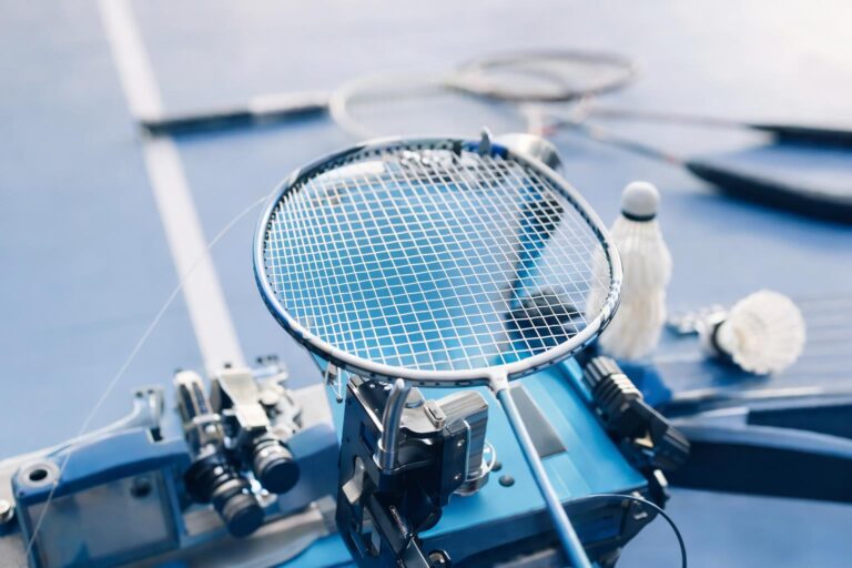 Corder une raquette de badminton : préparer une pose correcte