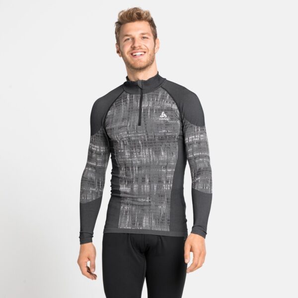 ODLO 188592 BlackComb Manches Longues 1/2 Zip Men