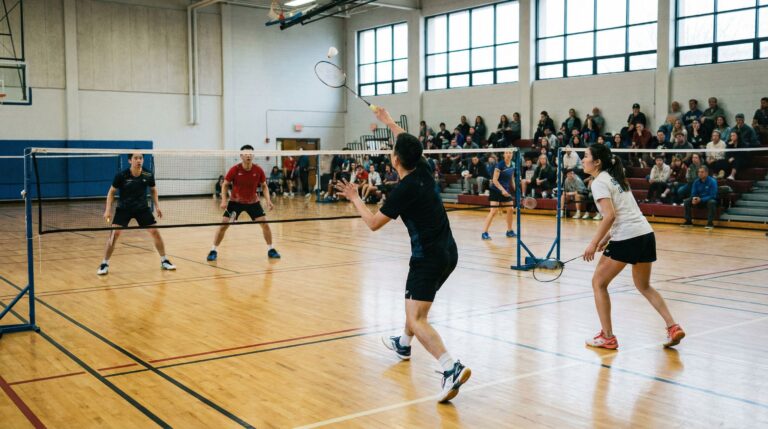Règles du badminton en double