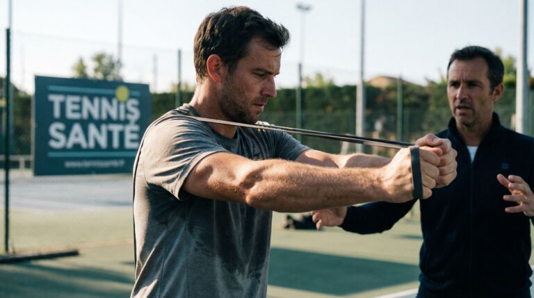Échauffement des épaules tennis