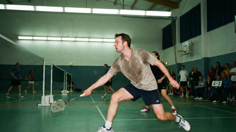 Tactique de jeu badminton simple