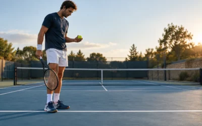 Rester concentré entre les points au tennis : une routine courte