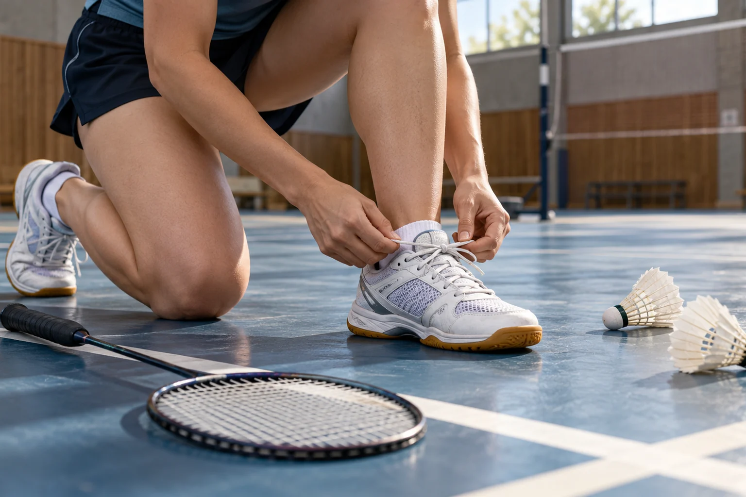 Chaussures de badminton femme : choisir maintien et largeur