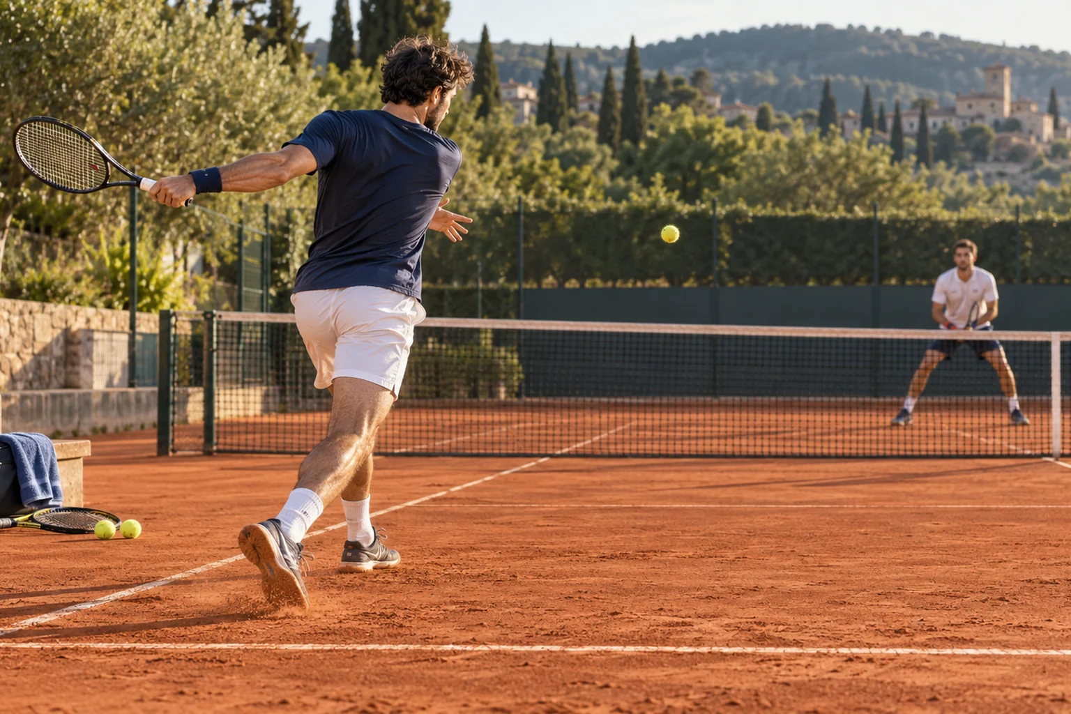 Jouer contre un gaucher au tennis : observer ses trajectoires réelles